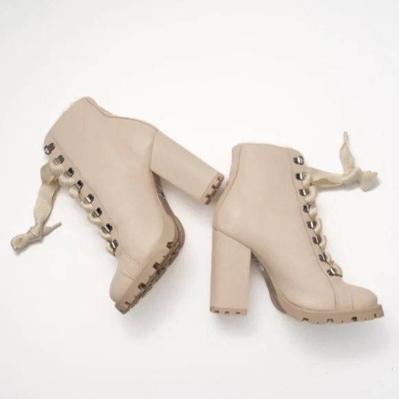 Schutz. Zara Lace Up Boots. - Picture 3 of 15